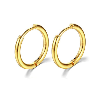 2022 New Simple Stainless Steel Small Hoop Earrings for Women Men Cartilage Ear Piercing Jewelry Pendientes Hombre Mujer